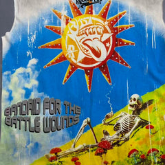 Roughplay Skull Sun Mushroom Field Distressed Tank Top