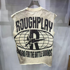 Roughplay Gas Mask "WARNING" Sleeveless Tank Top