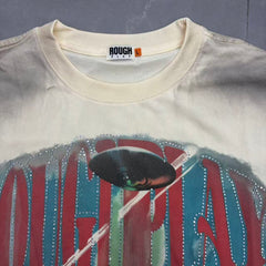 Roughplay UFO Retro Girl Rhinestone Long Sleeve Tee