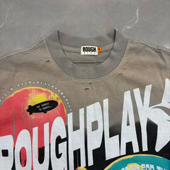 Roughplay Skull DJ Boombox Sci-Fi Graphic Tee