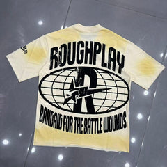 Roughplay Skull Ski Goggles Vintage Wash Graphic Tee