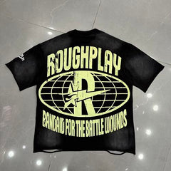 Roughplay Greek God Bleach Distressed Tee