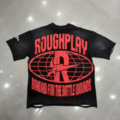 Roughplay Doberman "Bandaid for the Battle Wounds" Chain Distressed Tee