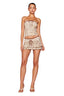MICHELLE SKORT - NEUTRAL : LEOPARD LIMBO