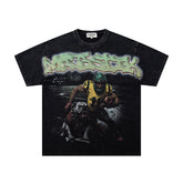 Majestik “Gridiron Champion” Bulldog Vintage Tee(Black)