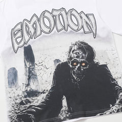MIXED EMOTION EMOTION Gothic Letter Portrait Graphic T‑Shirt