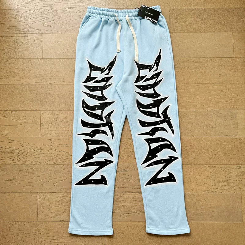 Foreign Trade Trend Mixed EMOTION Classic Letter Printing High Street Trend Leisure Fashion Sports Pants Men (4)