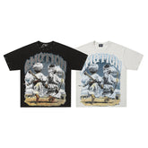 MIXED EMOTION Vintage Baseball Player Graphic T‑Shirt