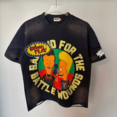 Roughplay x Beavis & Butt-Head "Bandaid for the Battle Wounds" Tee