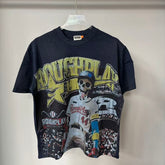 Roughplay Skeleton All-Star Baseball Rhinestone Tee