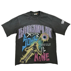 Roughplay "Your Soul Is Mine" Rainbow Eyeball Distressed Tee