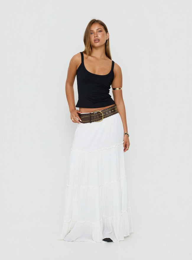 Miriah Maxi Skirt White Main Image