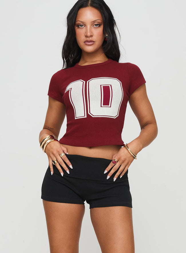 Baseline Low Rise Rib Shorts Black Main Image