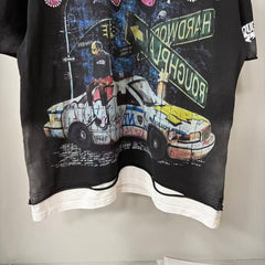 Roughplay "Being Normal Must Suck" Gotham City All-Over Print Tee