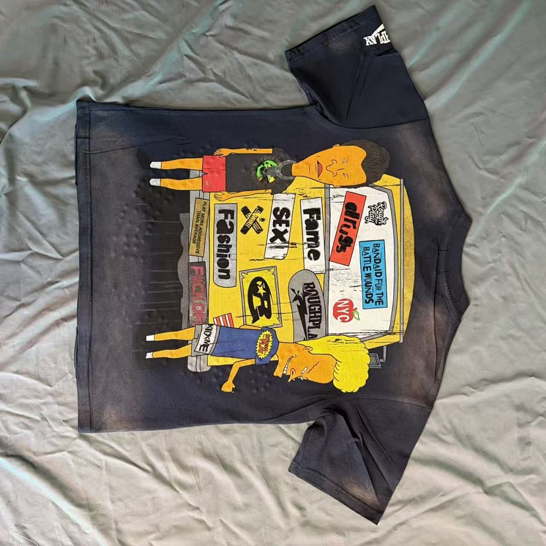Roughplay x Beavis & Butt-Head "Bandaid for the Battle Wounds" Tee
