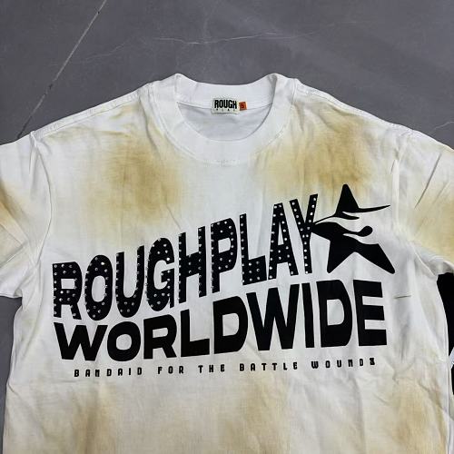 Roughplay Worldwide Star Logo Distressed Graphic Tee