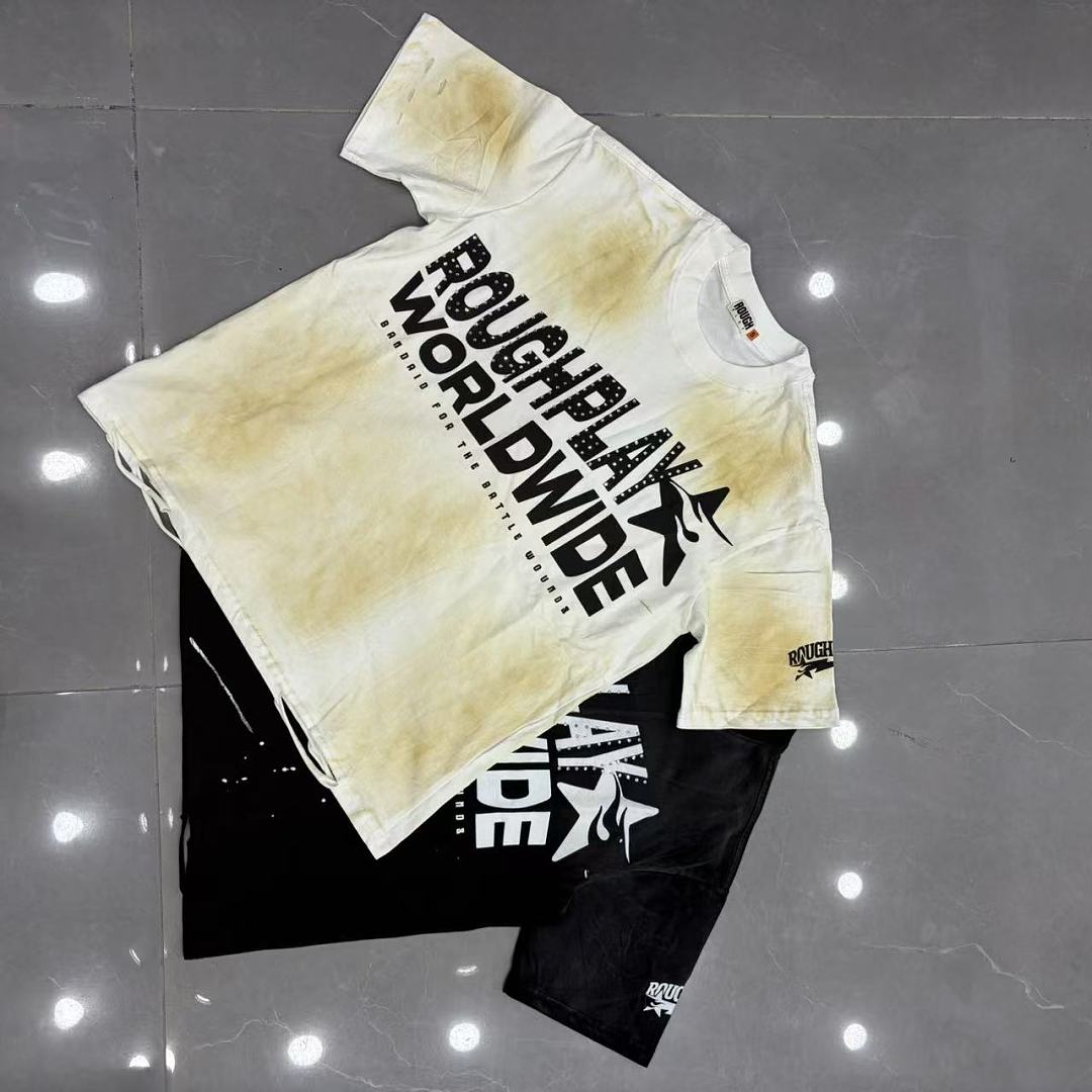 Roughplay Worldwide Star Logo Distressed Graphic Tee