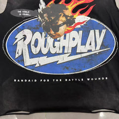 Roughplay "The World Is Yours" Oval Logo Rhinestone Tank Top