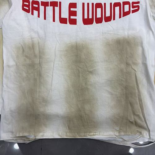 Roughplay Worldwide Multi-Color Distressed Graphic Tee