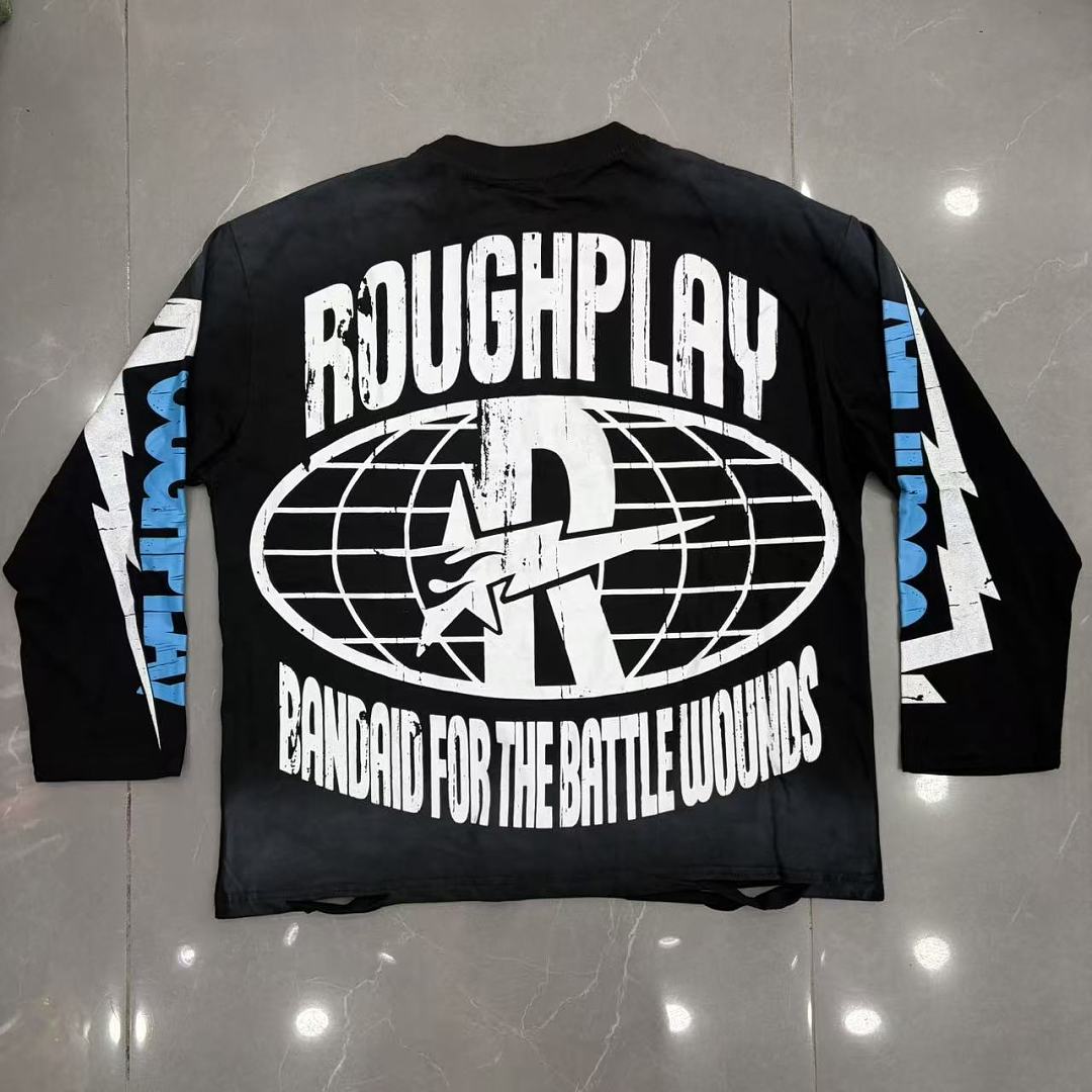 Roughplay Brain Skull Moonlight Long Sleeve Tee