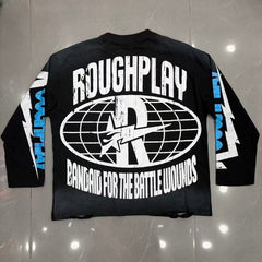 Roughplay Brain Skull Moonlight Long Sleeve Tee