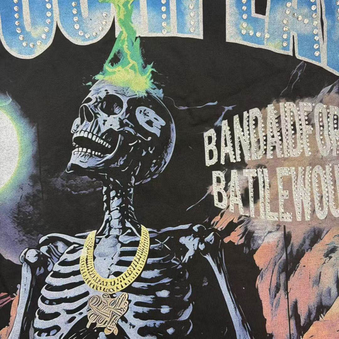 Roughplay Brain Skull Moonlight Long Sleeve Tee
