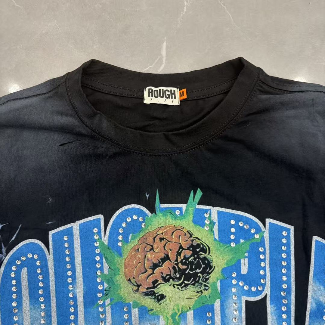 Roughplay Brain Skull Moonlight Long Sleeve Tee