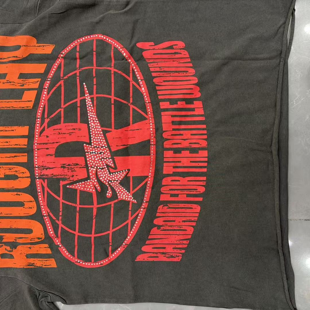 Roughplay "Girls Just Wanna Play Rough" Distressed Graphic Tee