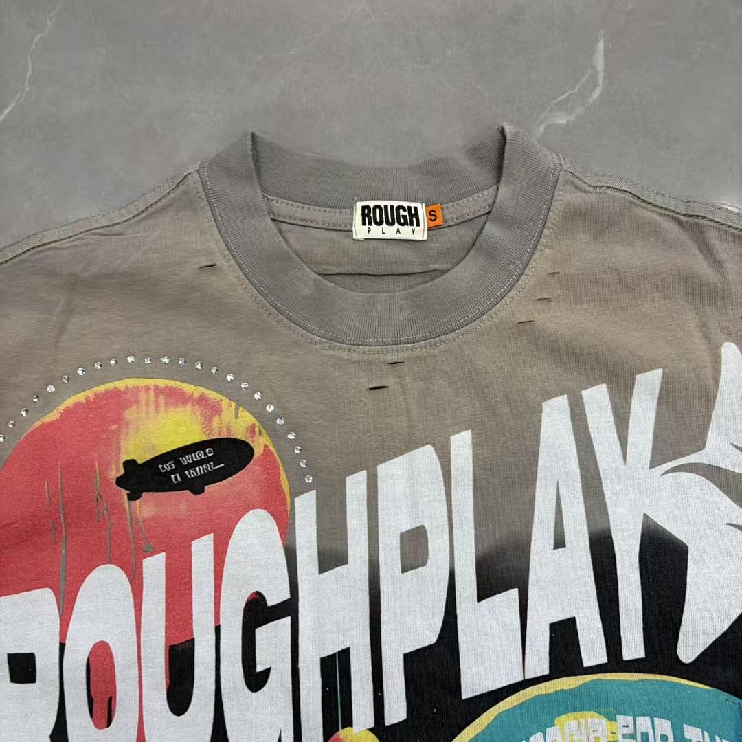 Roughplay Skull DJ Boombox Sci-Fi Graphic Tee