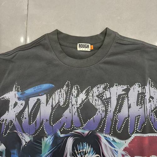 Roughplay "Rockstar" Skull Gotham City All-Over Graphic Tee