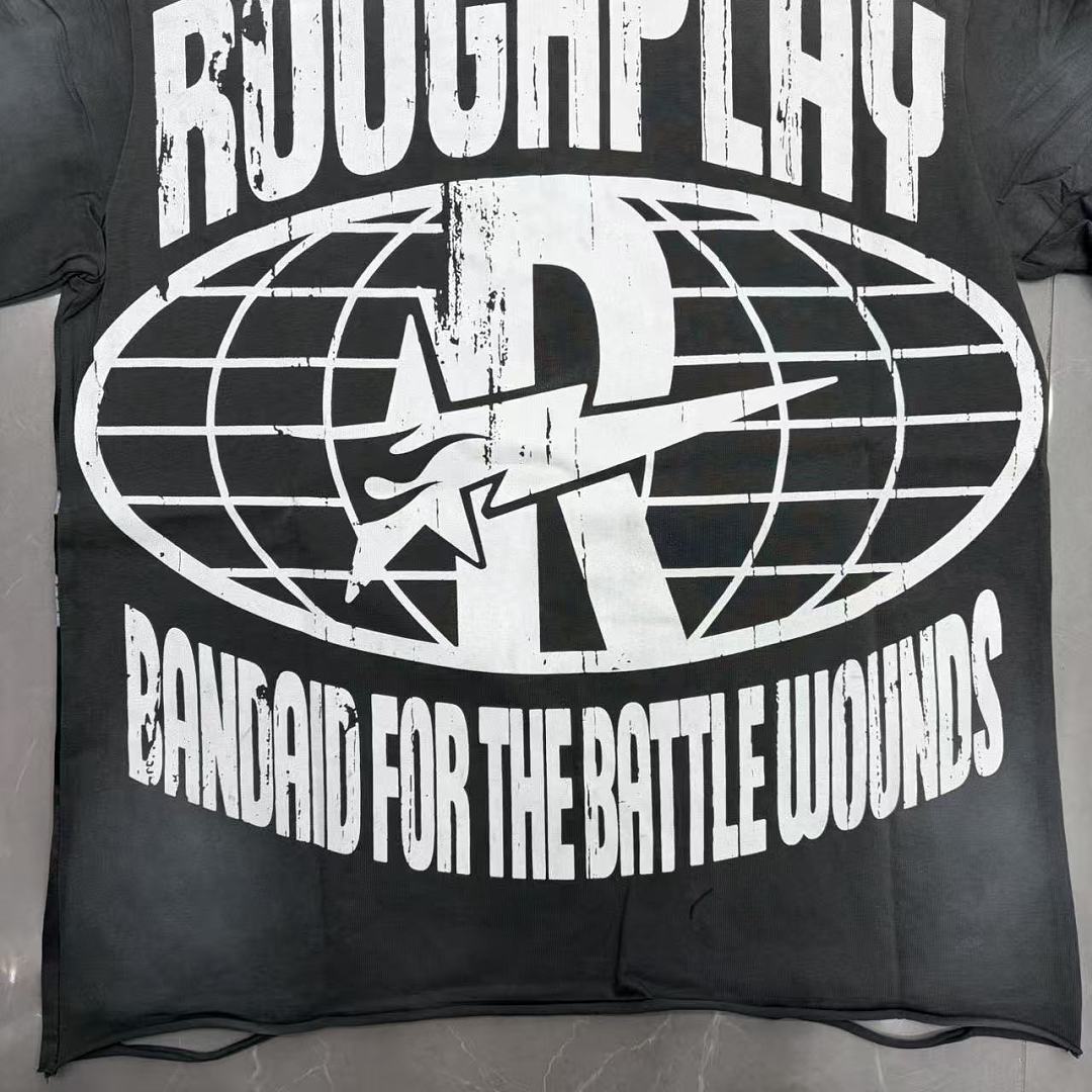 Roughplay "Bandaid for the Battle Wounds" Skull Racer Tee