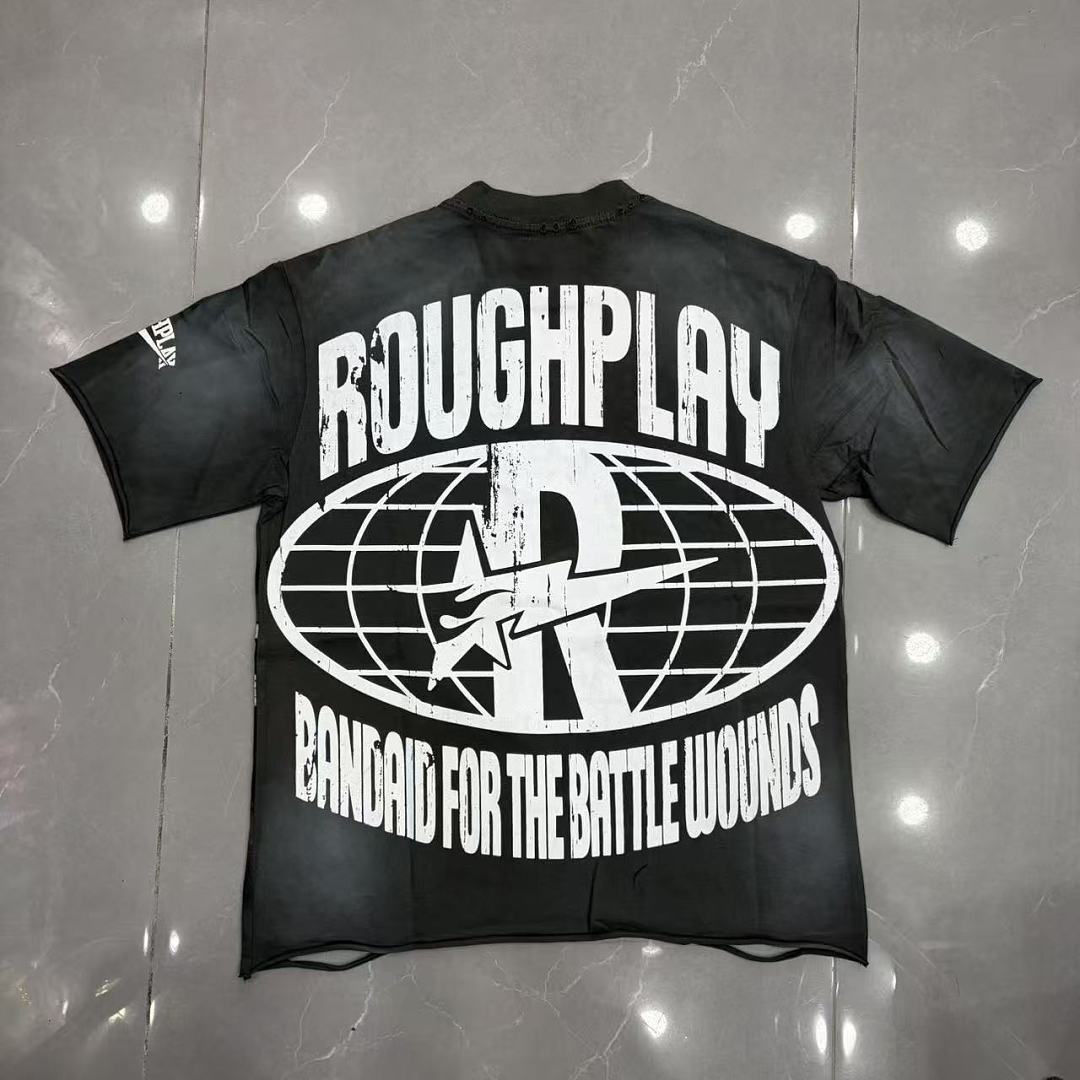 Roughplay "Bandaid for the Battle Wounds" Skull Racer Tee