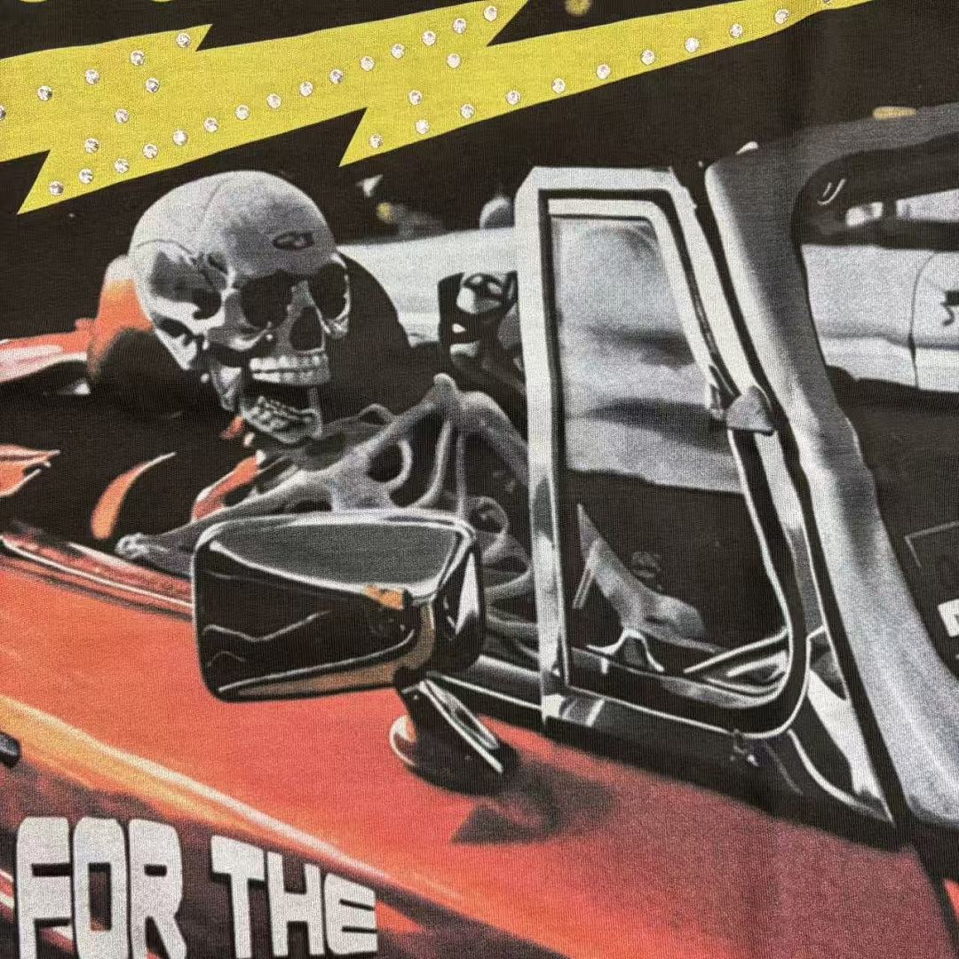 Roughplay "Bandaid for the Battle Wounds" Skull Racer Tee