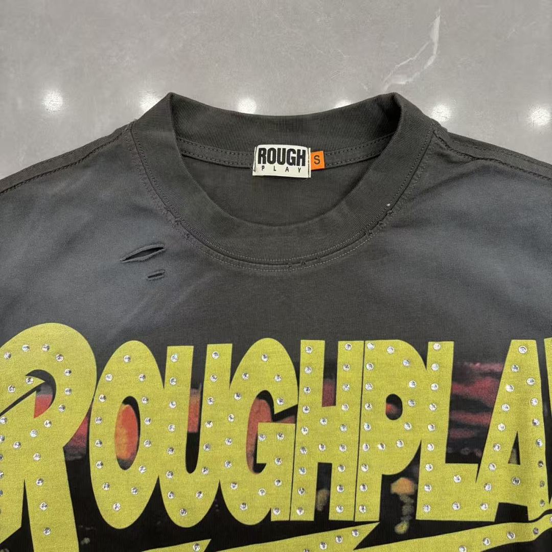 Roughplay "Bandaid for the Battle Wounds" Skull Racer Tee