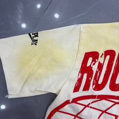 Roughplay Skull Liberty "WARNING" Oversized Graphic Tee