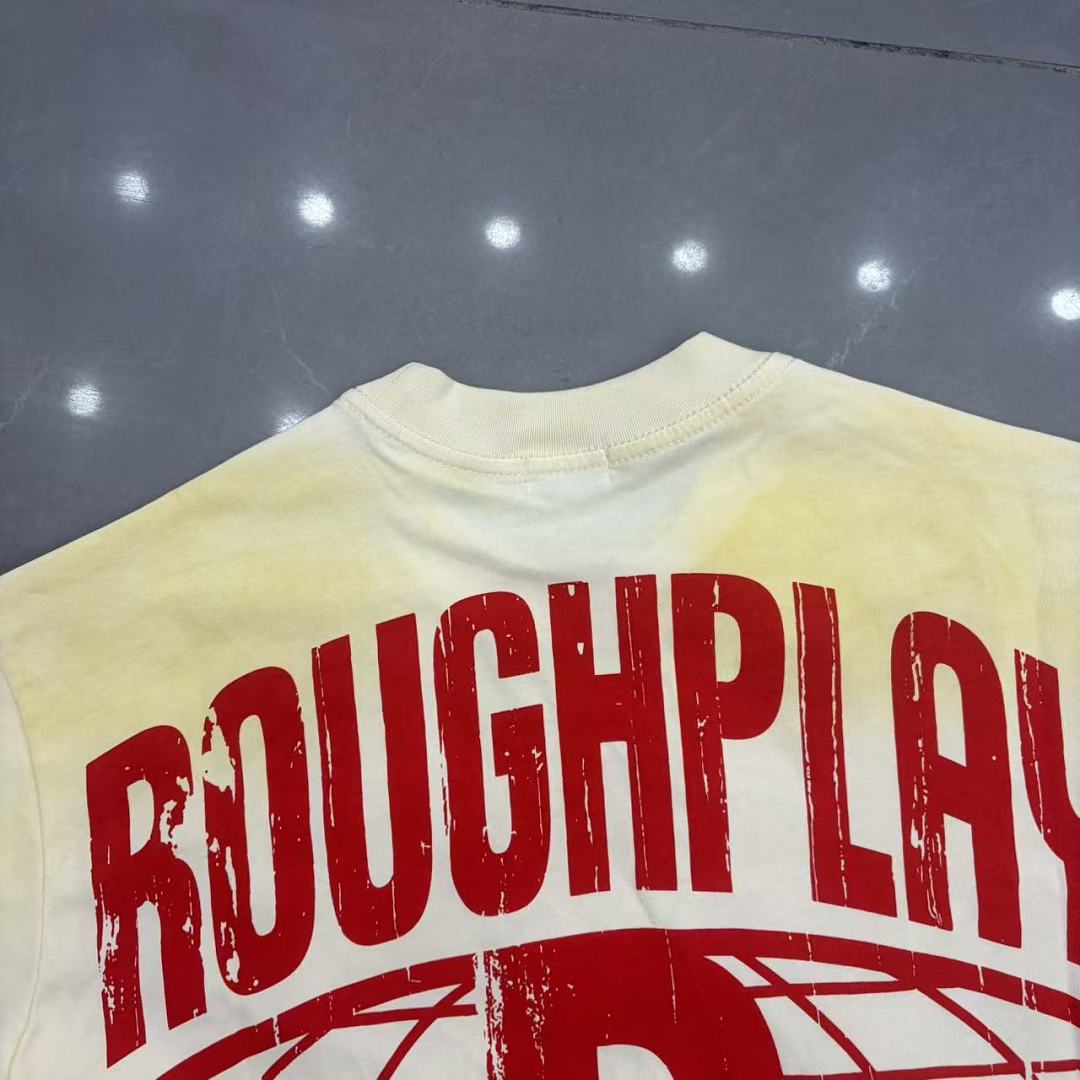 Roughplay Skull Liberty "WARNING" Oversized Graphic Tee
