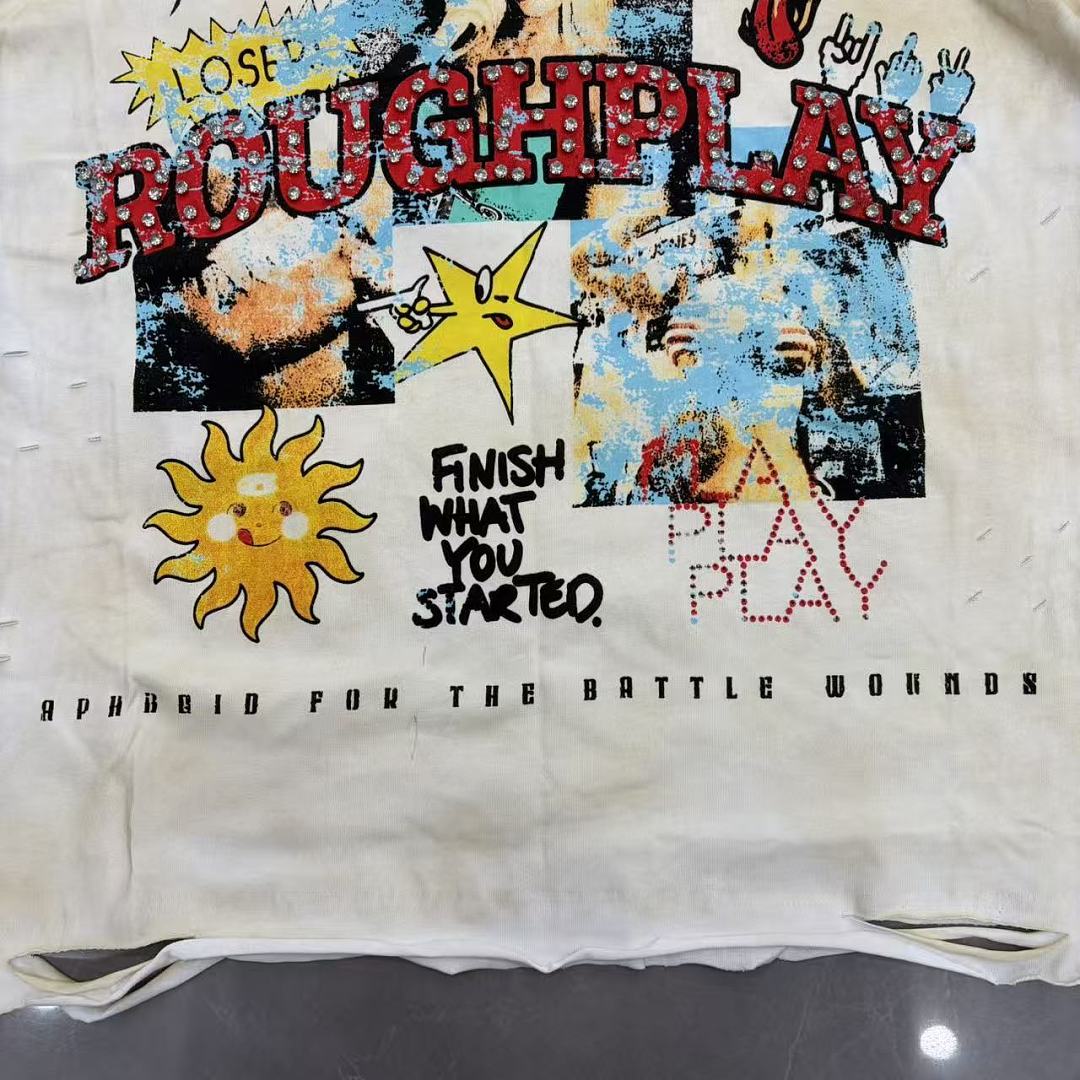 Roughplay "Finish What You Started" Distressed Graphic Tee