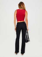 Kinkirk Flared Pants Black Petite