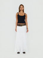 Miriah Maxi Skirt White