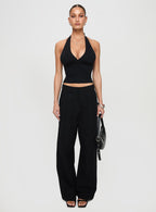 Whimsy Halter Top Black
