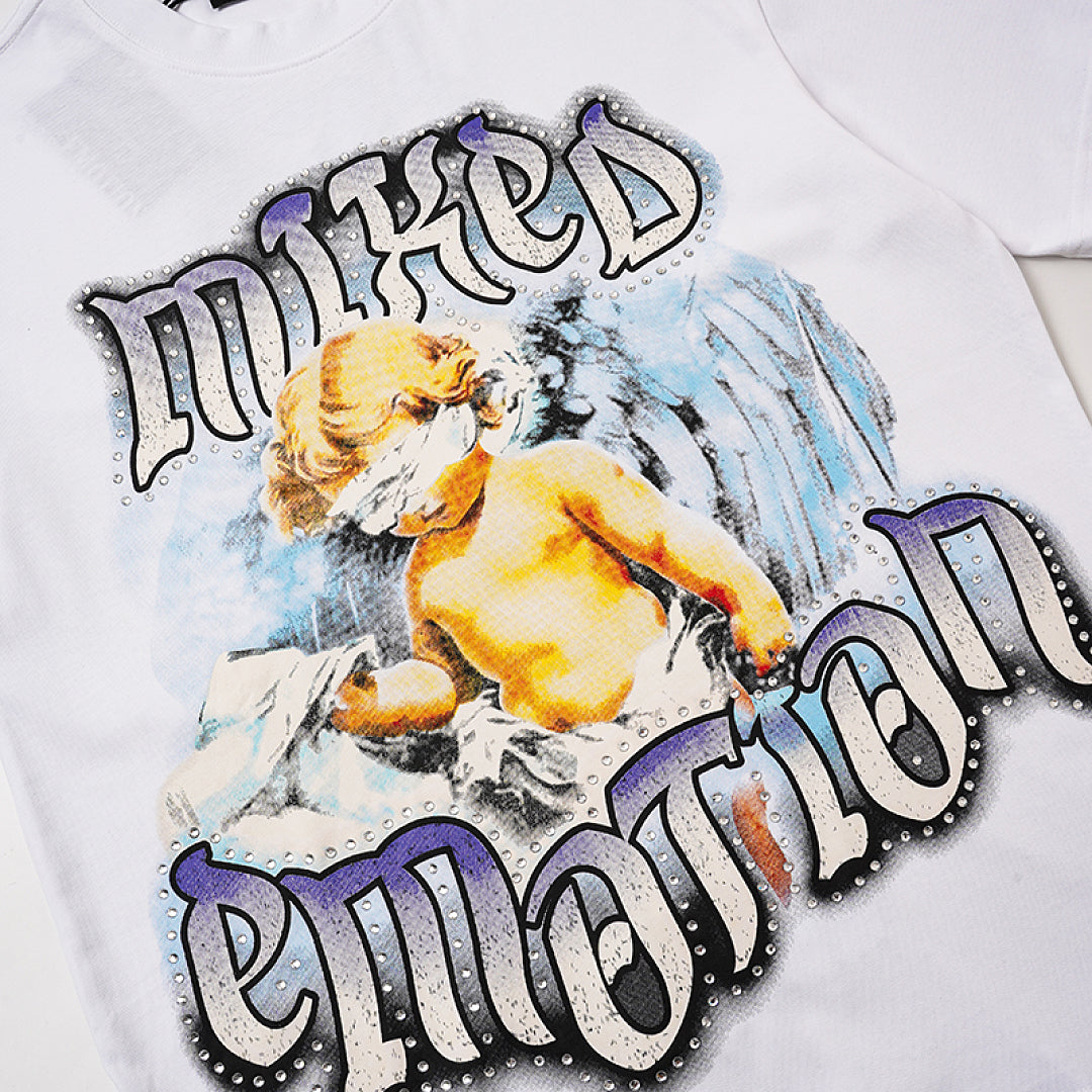 MIXED EMOTION  Angel Graphic  T-Shirt