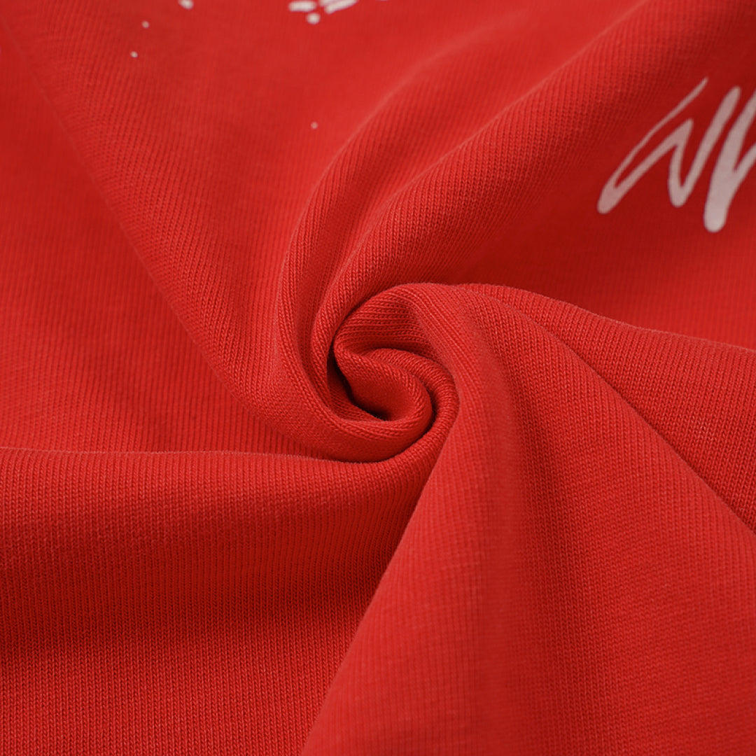 MIXED EMOTION Red Vintage Graphic  T‑Shirt