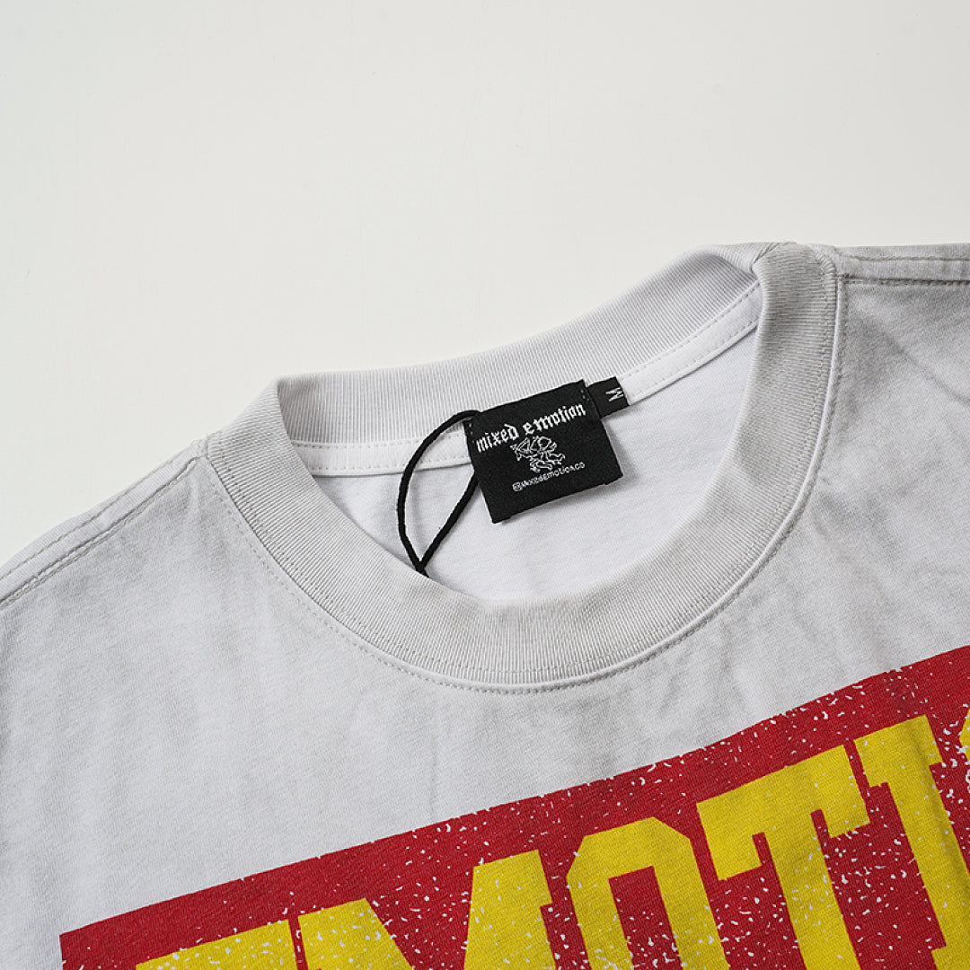 MIXED EMOTION White "Emotions Never Die" Tee