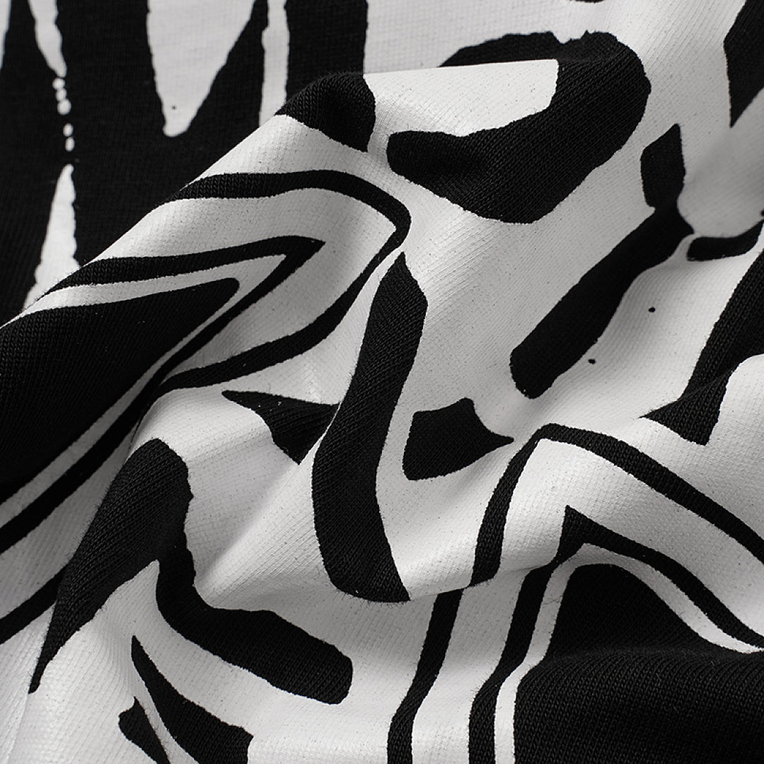 MIXED EMOTION Iron Cross Graphic Print T‑Shirt