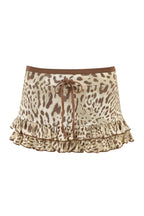 MICHELLE SKORT - NEUTRAL : LEOPARD LIMBO