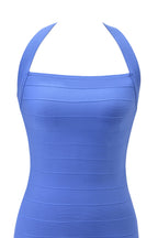 AIDEN BANDAGE MINI DRESS - BLUE