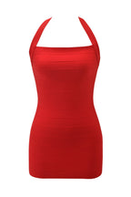 AIDEN BANDAGE MINI DRESS - RED