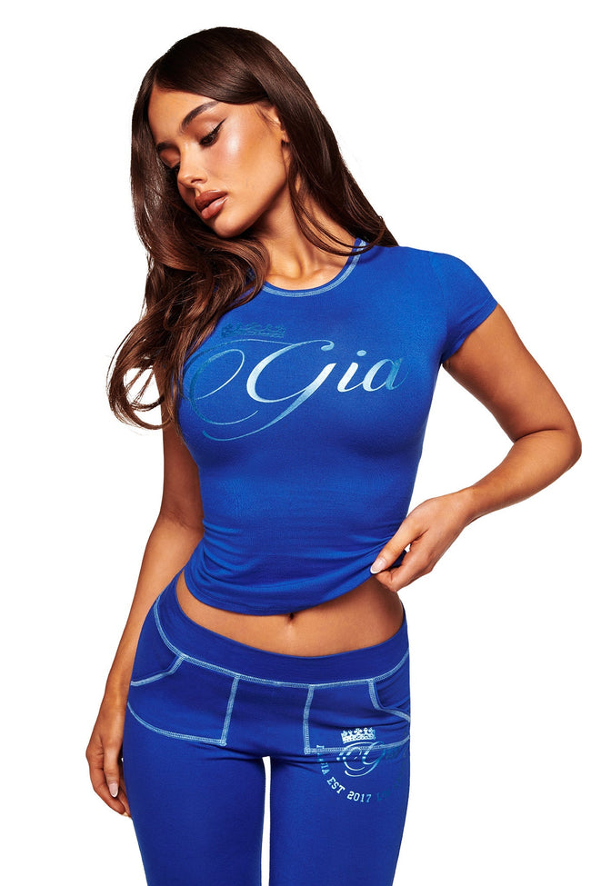 BLARE FORM TEE - COBALT FOIL Hover Image