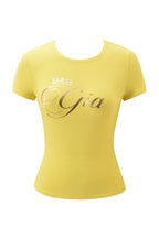 BLARE FORM TEE - YELLOW GOLD FOIL