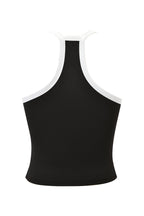 BLARE V-NECK TANK - BLACK AND WHITE